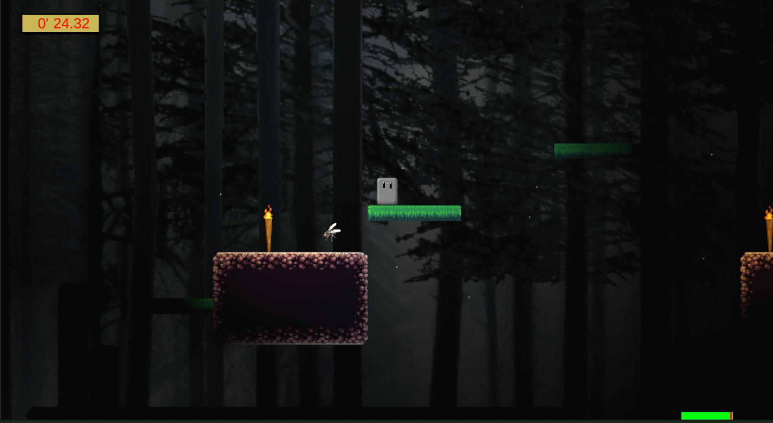 jeu de plateformes 2d forêt sombre