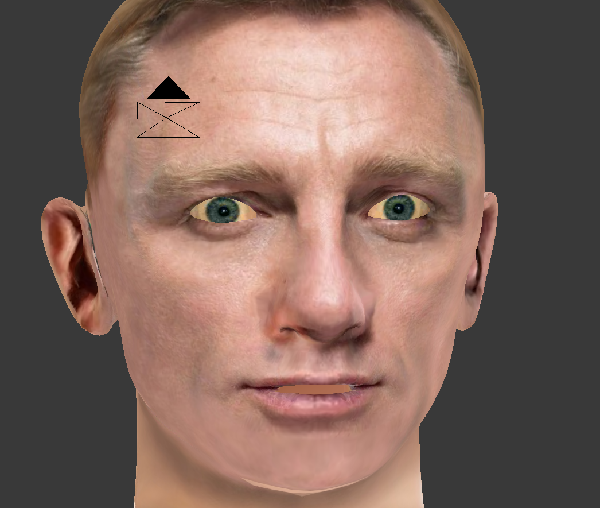 Visage lowpoly D.C 3d