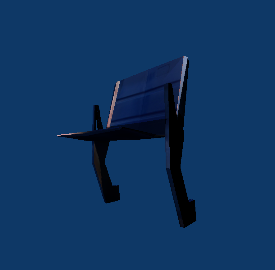 Siège stade lowpoly 3d