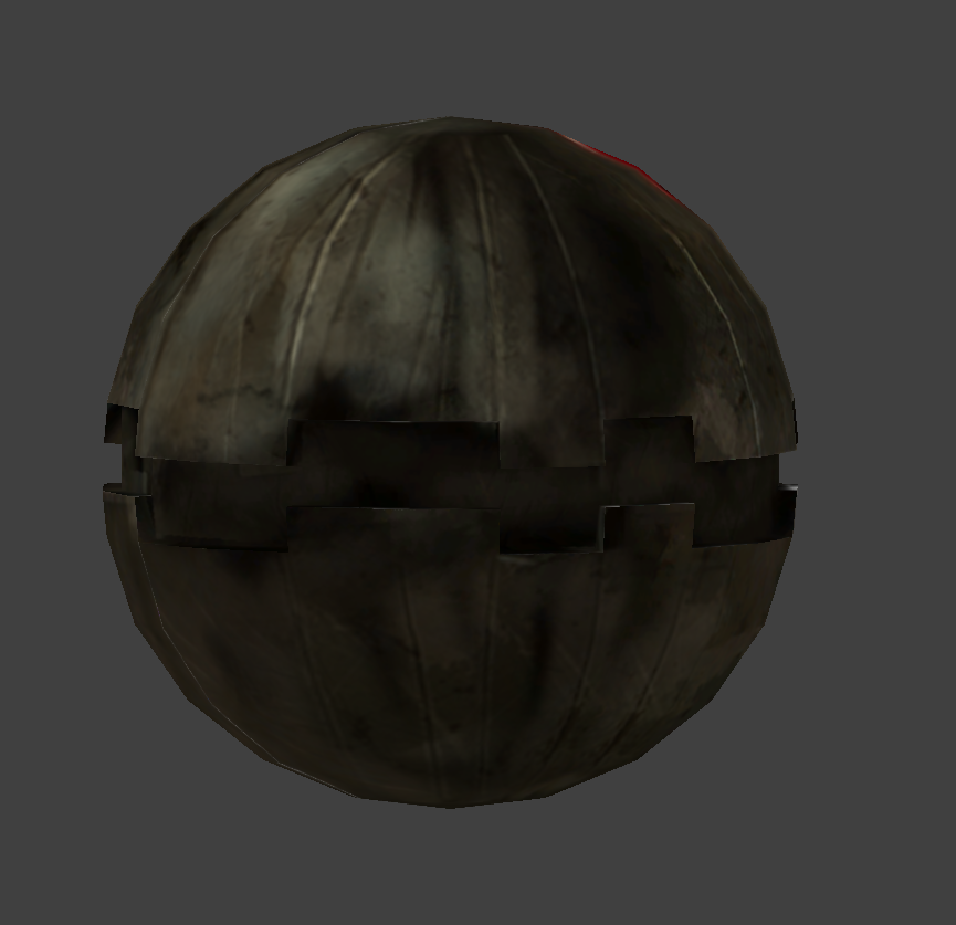 Grenade science fiction lowpoly 3d