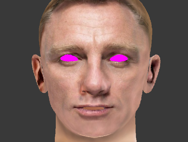 Visage lowpoly D.C 3d