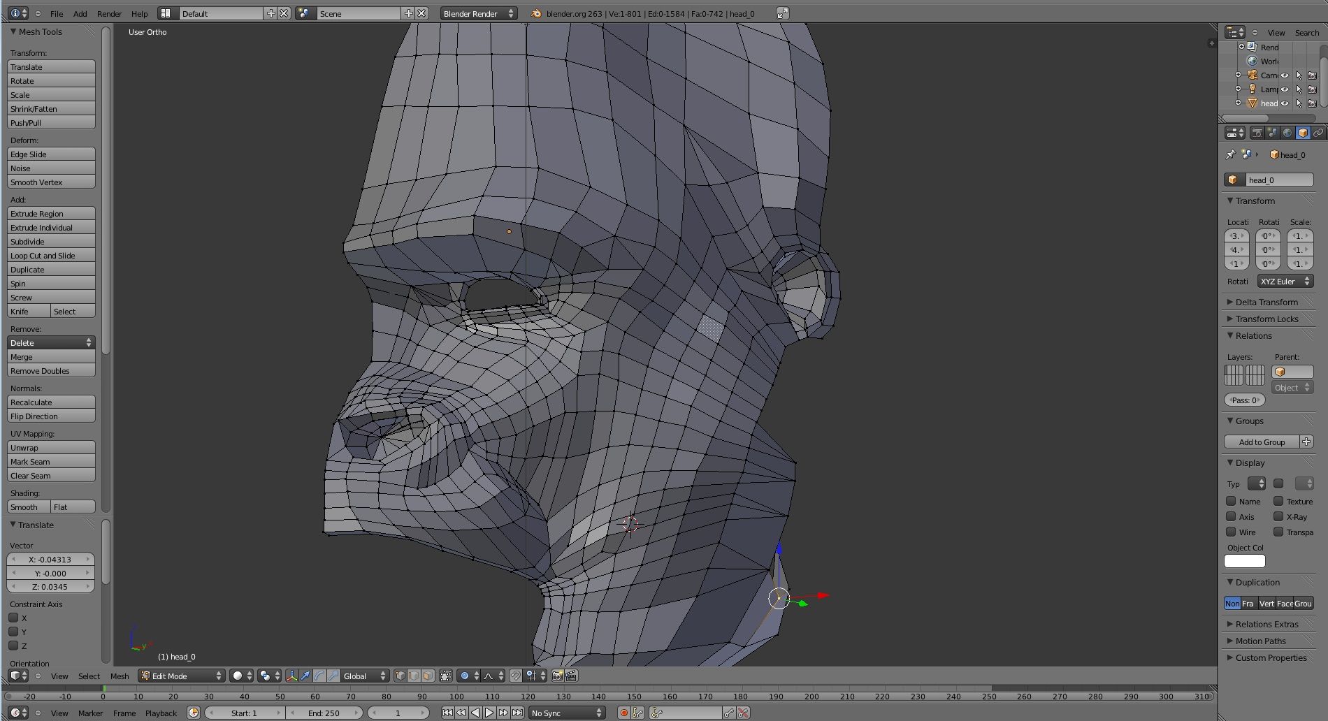 Conception gorille 3d