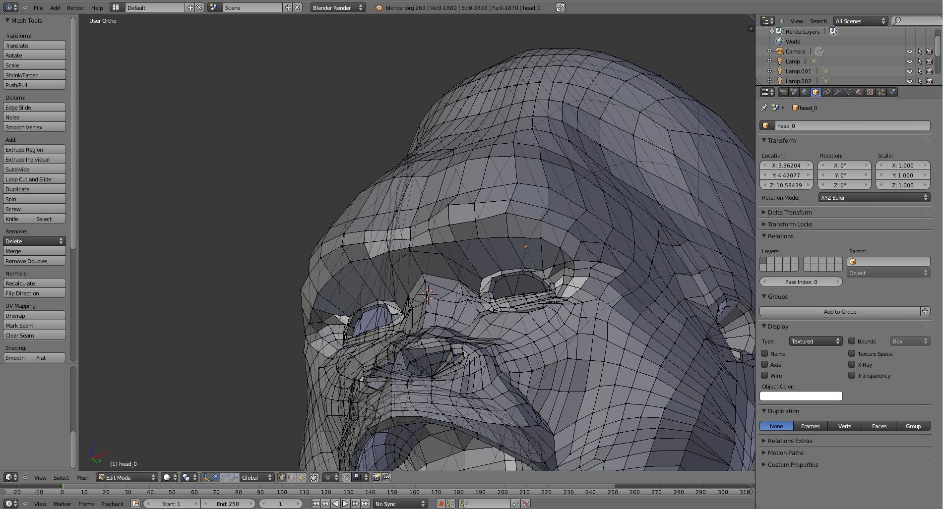 Conception gorille 3d